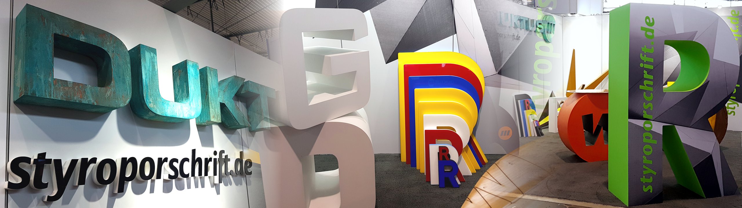 Maßgefertigte 3D-Schriftzüge und Logos für Events, Messen, Fassaden, Ladenbau und vieles mehr